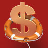 dollar sign and life preserver illustration