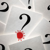 question mark and virus