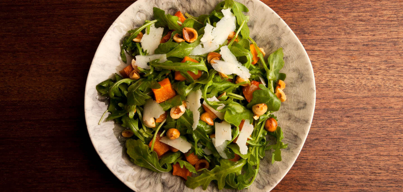 Healthy Recipe Pumpkin & Arugula Salad With Hazelnuts Cancer Health