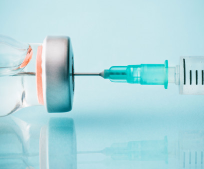vial and needle vaccine injection medication