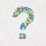 question mark in pills illustration