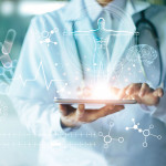 DNA Pills molecules lab illustration science research