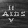 HIV AIDS written on blackboard