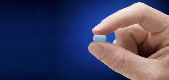 Descoy Tablet held between tow fingers